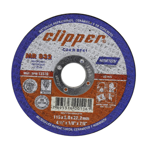 Disco de Corte para Cerâmica|Concreto 115x3x22,23mm Norton