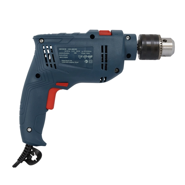 Furadeira de Impacto GSB 550 RE 550W 220V + Kit 34 Acessórios Bosch