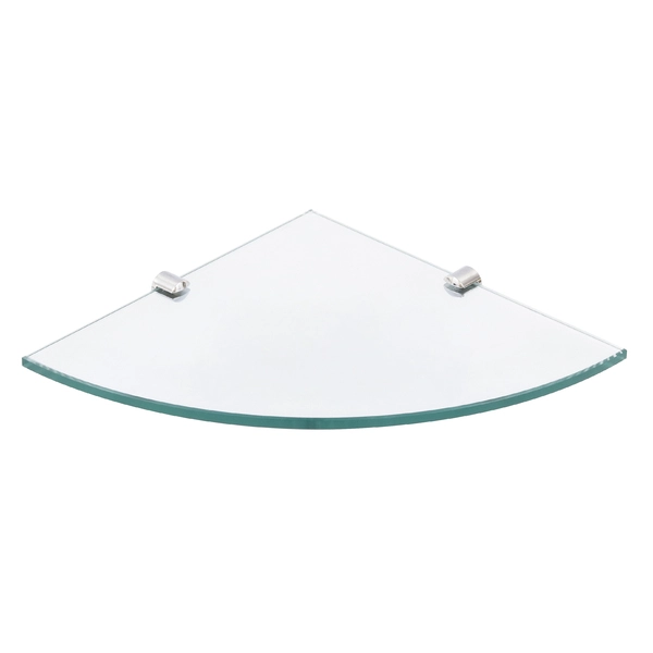 Prateleira Canto Vidro Incolor 25x25 Sensea